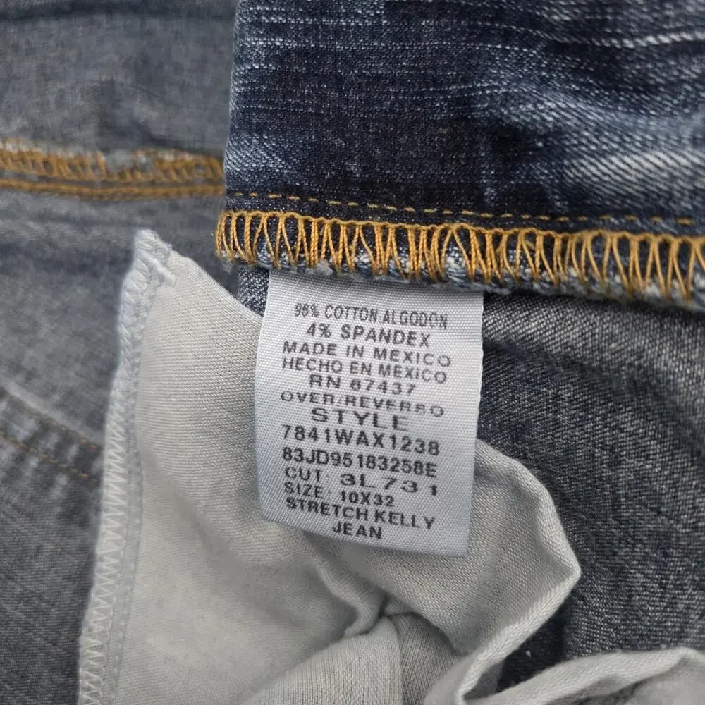 Vintage Polo Jeans Co Ralph Lauren Women's Jeans Size 10x32 Blue Denim Kelly